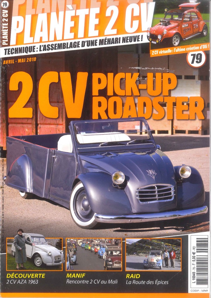 la deuche pick up de jc's garage dans planete 2cv